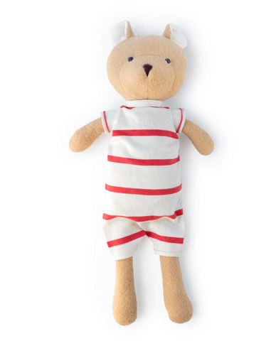 Nicholas Bear Cub in Cozy Lodge Romper