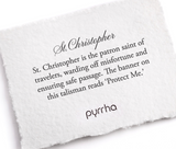 Pyrrha | St. Christopher Sterling Silver Talisman Necklace