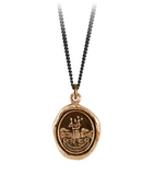 Pyrrha | St. Christopher Talisman Necklace - Bronze