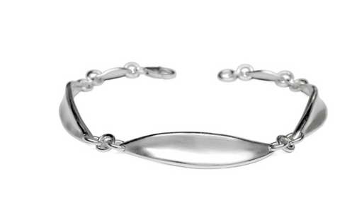 MATSU | Silver Modern Leaf Bracelet
