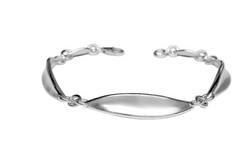 MATSU | Silver Modern Leaf Bracelet