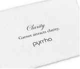 Pyrrha | Sterling Silver Clarity Garnet Capped Attraction Charm