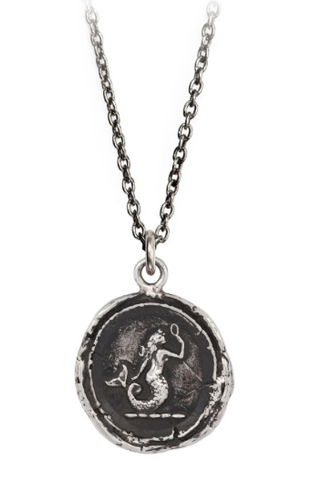 Sterling Silver Mermaid Talisman Necklace