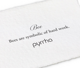 Pyrrha | Sterling Silver Bee Symbol Stud Earrings