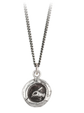 Writer Sterling Silver Talisman Necklace