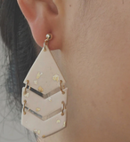 Resha Geometric Statement Polymer Clay Earrings