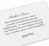 Mother Bear 14K Gold on Sterling Silver Talisman Necklace