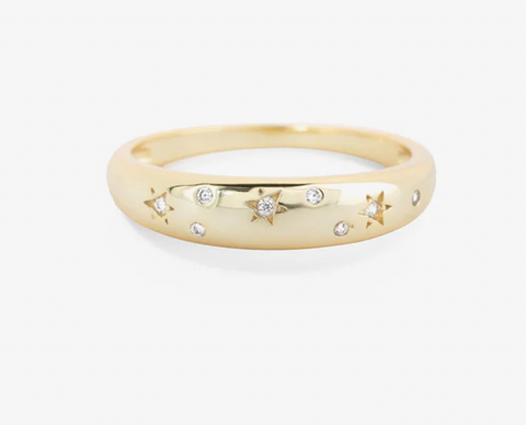 Shashi | Gems Ring, Gold, Size 8