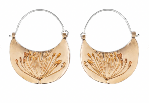 Kat Cadegan | Dill Flower Earrings, Hoops