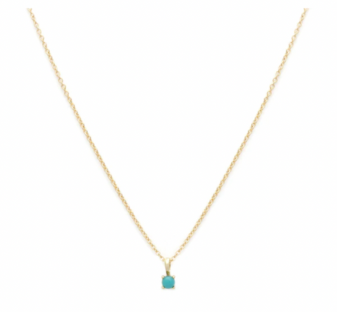 Leah Alexandra | Birthstone Necklace, Turquoise