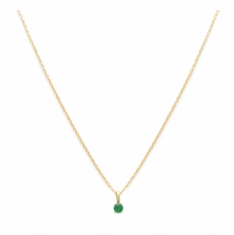 Leah Alexandra | Birthstone Necklace, Emerald
