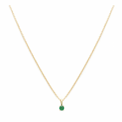 Leah Alexandra | Birthstone Necklace, Emerald