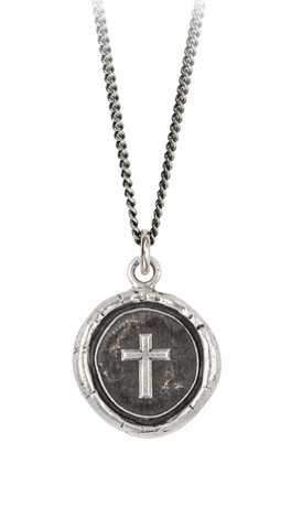 Pyrrha | "Cross" Sterling Silver Talisman Necklace