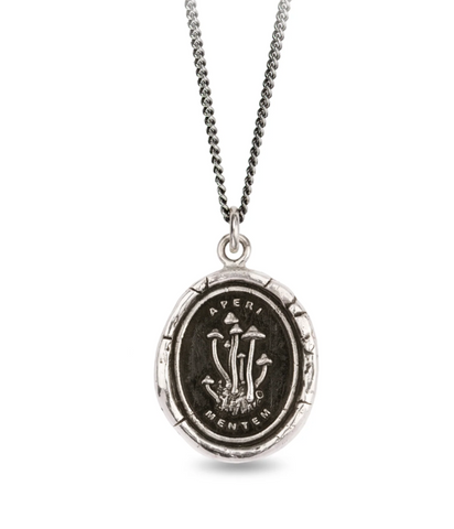 Pyrrha | Sterling Silver "Open Your Mind" Talisman Necklace