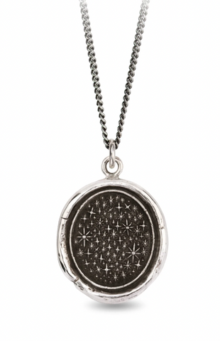 Pyrrha | Sterling Silver "We are Stardust" Talisman Necklace