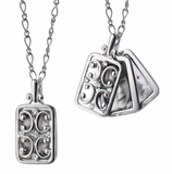 Monica Rich Kosann | White Sapphire Rectangular Gate Frame Necklace