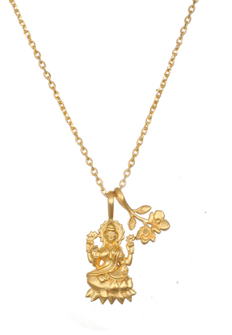 Lakshmi Hindu Goddess, Awaken Abundance Necklace