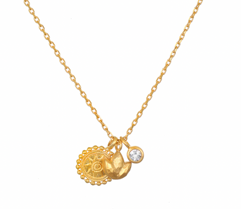 Satya | Enlightened Journey Mandala Lotus Charm Necklace