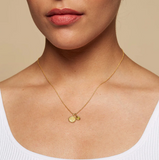 Satya | August Peridot Birthstone Mandala Necklace