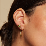 Satya | Evil Eye Emerald Earrings