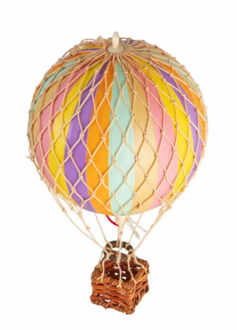 Authentic Models | Floating the Skies, Rainbow Pastel - Hot Air Balloon