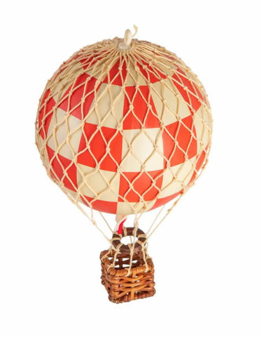 Authentic Models | Floating the Skies, Check Red - Hot Air Balloon