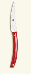 Match | Berti, Steak Knives set With Red Lucite Handle