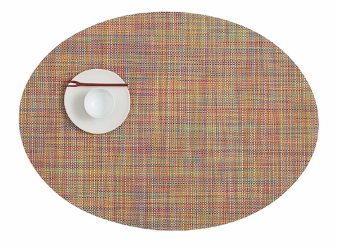 Chilewich | Mini Basketweave Placemat Oval 13" x 19.25 "