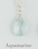 Dianne Rodger | Satellite Gemstone Solo Necklace - Sterling Silver