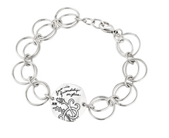 Sterling Silver "Fire" Link Bracelet