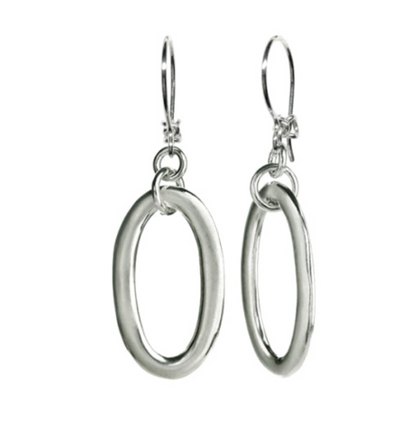 Matsu | Sterling Silver Ovalette Earrings