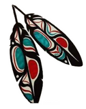 Sterling Silver 'Feathers' Large Spirit Bead Necklace