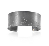 Todd Reed | Sterling Silver Riverbed Cuff With White Brilliant Cut Diamonds