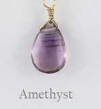 Diane Rodger | Satellite Gemstone Solo Necklace - Gold Fill