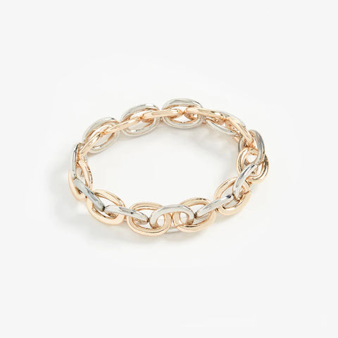 Shashi | Chain of Command Bracelet (gold & silver)