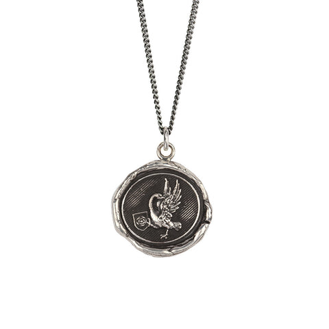 The Swan Kinship Sterling Silver Talisman Necklace