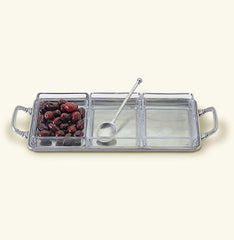 Match | Crudité Tray With Handles & Crystal Inserts