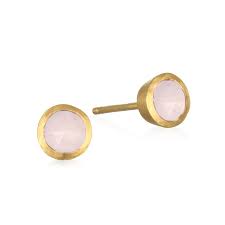 Satya | Rose Quartz Stud Earring