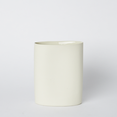Oval Vase Medium Milk