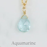 Gold Fill Gemstone Solo Necklace