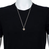 The 18k Gold Skull Wax Stamp Necklace