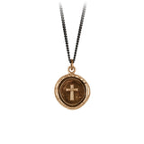 Cross Talisman Necklace - Bronze
