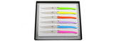 Multicoloured Neon Acrylic Glass Table Knives, Set of 6