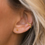 Leah Alexandra | Birthstone Studs - Gold & Citrine