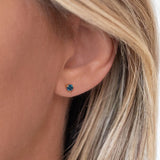 Element Studs - Gold Plate & Sapphire