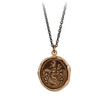 Heart of the Wolf Talisman Necklace - Bronze