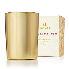 Frasier Fir | Gold Votive Candle