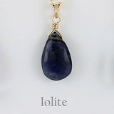 Satellite Gemstone Solo Necklace - Gold Fill