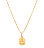 Leah Alexandra | Love Token Necklace Square - Gold