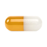 Medium Acrylic Pill - White/Orange